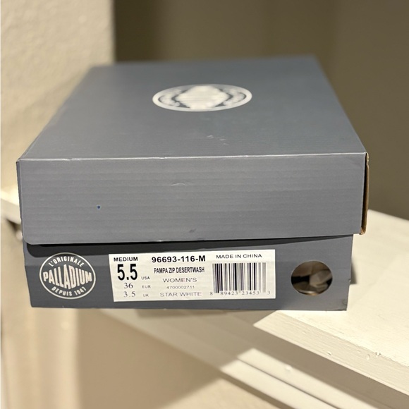 Palladium Pampa White Ankle Boots Shoes Womens Sz 5.5 Youth Sz 4Y 96693-116 - Picture 10 of 10